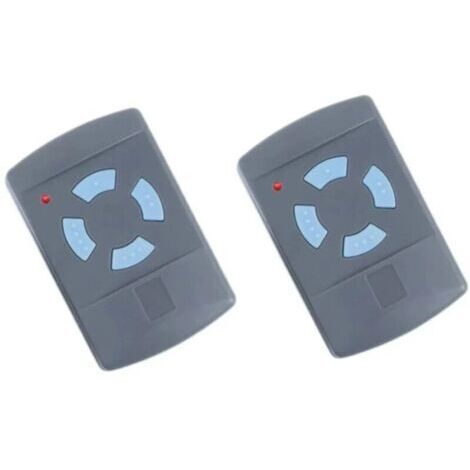 2PACK Télécommande de Garage Sdre HSM4 868 MHz avec 4 Boutons Couleur Bleue Remplacer Les émetteurs Hormann 868 MHz HS4 HSM2 HSP4 868 HS1 868 Tubauto HSM4 868 Tubauto HS4 868Fréquence