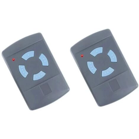 2PACK Télécommande de Garage Sdre HSM4 868 MHz avec 4 Boutons Couleur Bleue Remplacer Les émetteurs Hormann 868 MHz HS4 HSM2 HSP4 868 HS1 868 Tubauto HSM4 868 Tubauto HS4 868Fréquence