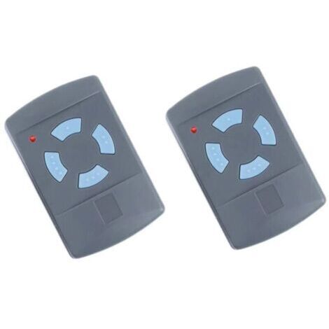 2PACK Télécommande de Garage Sdre HSM4 868 MHz avec 4 Boutons Couleur Bleue Remplacer Les émetteurs Hormann 868 MHz HS4 HSM2 HSP4 868 HS1 868 Tubauto HSM4 868 Tubauto HS4 868Fréquence