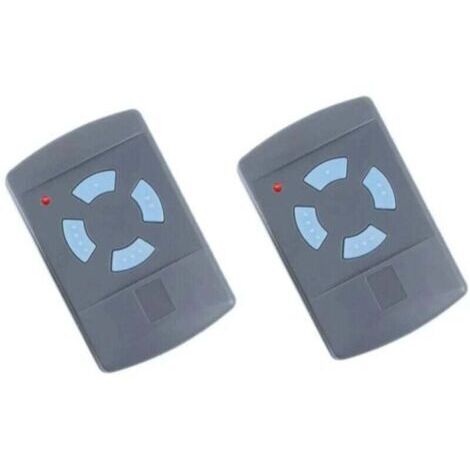 2PACK Télécommande de Garage Sdre HSM4 868 MHz avec 4 Boutons Couleur Bleue Remplacer Les émetteurs Hormann 868 MHz HS4 HSM2 HSP4 868 HS1 868 Tubauto HSM4 868 Tubauto HS4 868Fréquence