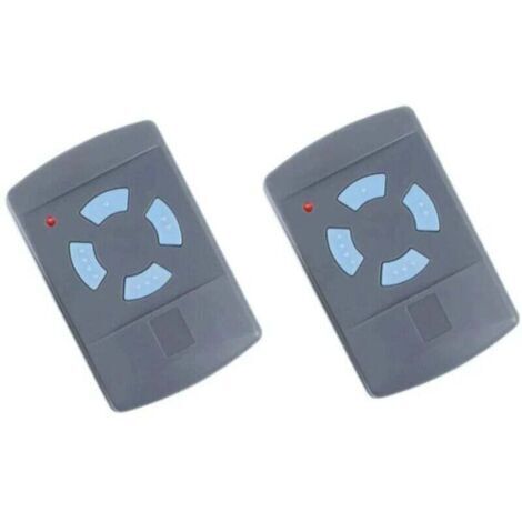 2PACK Télécommande de Garage Sdre HSM4 868 MHz avec 4 Boutons Couleur Bleue Remplacer Les émetteurs Hormann 868 MHz HS4 HSM2 HSP4 868 HS1 868 Tubauto HSM4 868 Tubauto HS4 868Fréquence