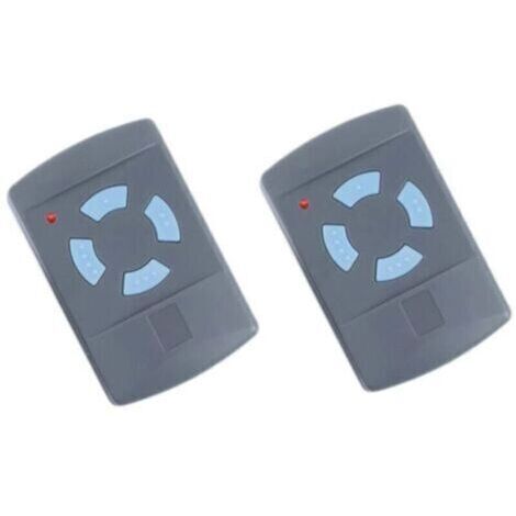 2PACK Télécommande de Garage Sdre HSM4 868 MHz avec 4 Boutons Couleur Bleue Remplacer Les émetteurs Hormann 868 MHz HS4 HSM2 HSP4 868 HS1 868 Tubauto HSM4 868 Tubauto HS4 868Fréquence