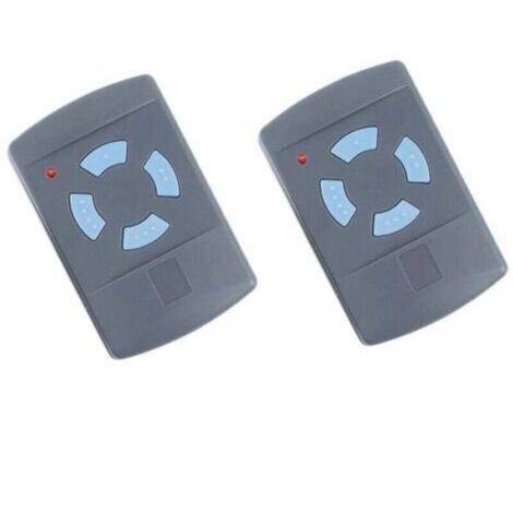 2PACK Télécommande de Garage Sdre HSM4 868 MHz avec 4 Boutons Couleur Bleue Remplacer Les émetteurs Hormann 868 MHz HS4 HSM2 HSP4 868 HS1 868 Tubauto HSM4 868 Tubauto HS4 868Fréquence
