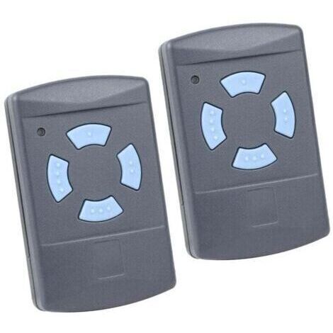 2PACK Télécommande de Garage Sdre HSM4 868 MHz avec 4 Boutons Couleur Bleue Remplacer Les émetteurs Hormann 868 MHz HS4 HSM2 HSP4 868 HS1 868 Tubauto HSM4 868 Tubauto HS4 868Fréquence,