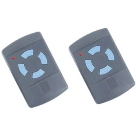 2PACK Télécommande de Garage Sdre HSM4 868 MHz avec 4 Boutons Couleur Bleue Remplacer Les émetteurs Hormann 868 MHz HS4 HSM2 HSP4 868 HS1 868 Tubauto HSM4 868 Tubauto HS4 868Fréquence