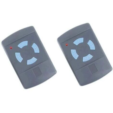 2PACK Télécommande de Garage Sdre HSM4 868 MHz avec 4 Boutons Couleur Bleue Remplacer Les émetteurs Hormann 868 MHz HS4 HSM2 HSP4 868 HS1 868 Tubauto HSM4 868 Tubauto HS4 868Fréquence