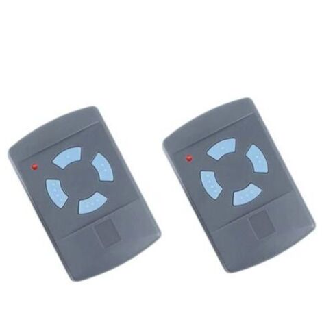 2PACK Télécommande de Garage Sdre HSM4 868 MHz avec 4 Boutons Couleur Bleue Remplacer Les émetteurs Hormann 868 MHz HS4 HSM2 HSP4 868 HS1 868 Tubauto HSM4 868 Tubauto HS4 868Fréquence AIPERQ
