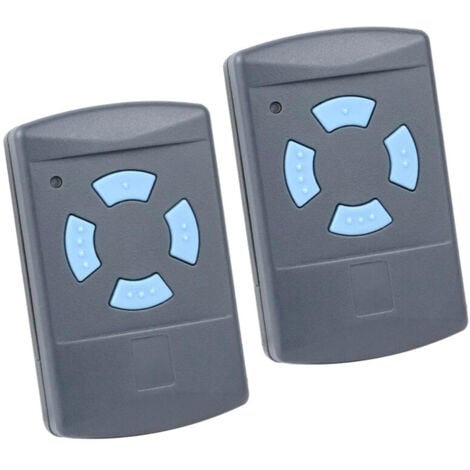2PACK Télécommande de Garage Sdre HSM4 868 MHz avec 4 Boutons Couleur Bleue Remplacer Les émetteurs Hormann 868 MHz HS4 HSM2 HSP4 868 HS1 868 Tubauto HSM4 868 Tubauto HS4 868Fréquence,OUYLAF