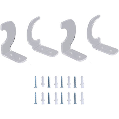 2Pack Wall Mount Sword Display Hanger Hanging Acrylic Holder Rack Organizer for Home OfficeTransparent