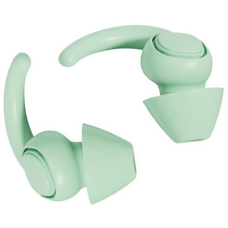 2pairs Vert-s/l Taille-bouchon D'oreille Anti Bruit - Boule Quies Pour Dormir - Bouchon Oreilles Bruit - Confortables