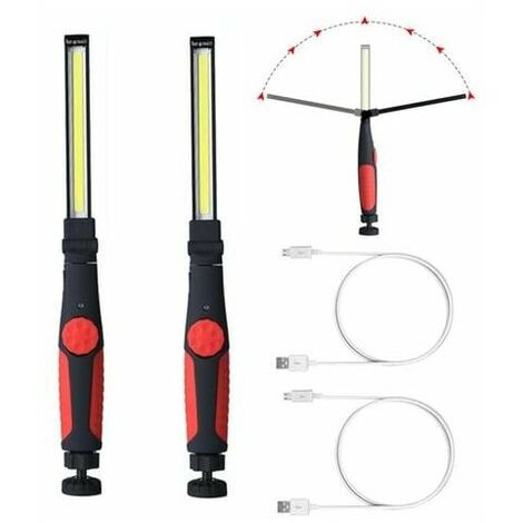 2PC 15W 700 lumens 3000MAH lamps COB - Red