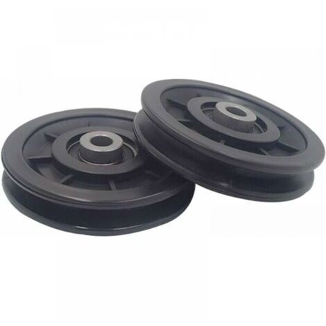 2pc 90 mm Roulement Poulie Nylon, Poulie Musculation, Roue Universelle pour câble Machine Gym équipement Porte de Garage, Porte coulissante poulie