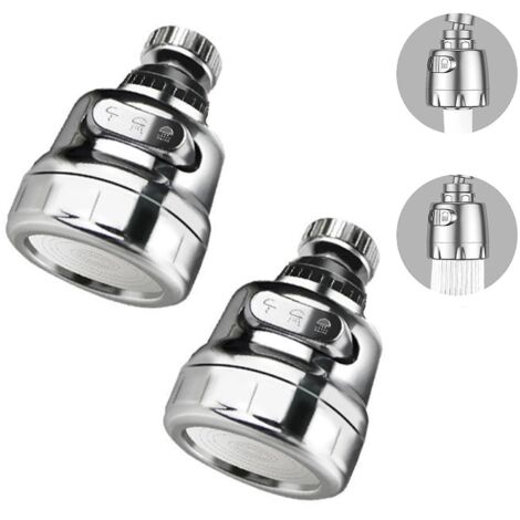 2pc Arateur De Robinet, 360 Pivotant Robinet, Gorgeurs Arateur Robinet,  Conomie D'eau Robinet Filtre Rgulateur Spray Tte Buse Pour Cuisine Salle