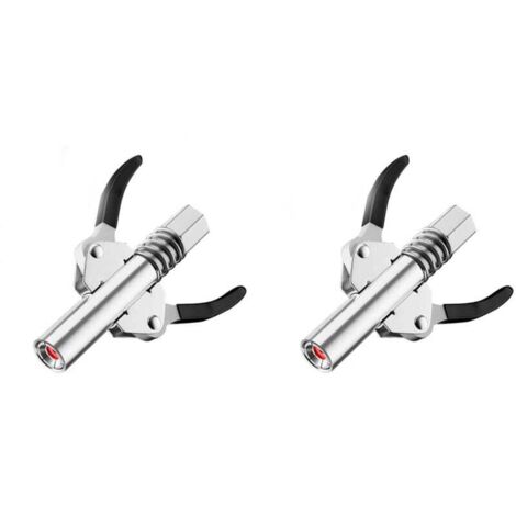 2pc Haute Pression Double Poignée G Coupleur pour Pompe à Graisse, Facile à Monter et à démonter pour Tous Les Types de Pompes à Graisse