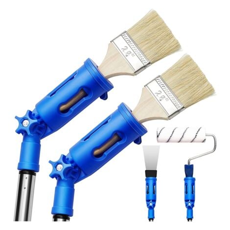 2Pc Paint Brush Extender for Walls Extension Pole Attachments