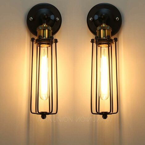 industrial cage wall lights