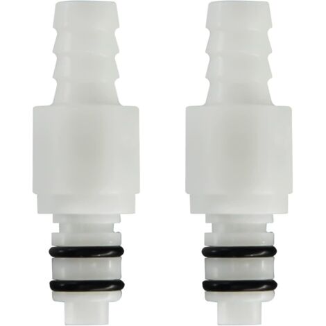 2pcs 1/4 "3/8" 5/16 "conector rápido enchufable de Barb válvula de mangueras de plástico, cierre rápido el conector de mangueras (2 conectores masculinos) (3/8")