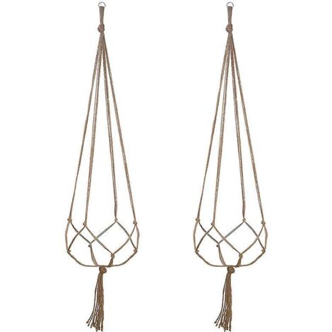 2pcs-105cm Paquets Suspension Plante Macram,suspension Corde Plante Solide ,suspension Plante Macrame,macram Pot Suspendu,corde De Coton Pot Suspe