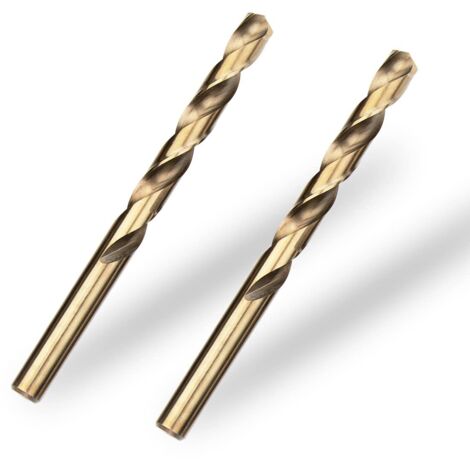 2pcs 10mm Foret Hélicoïdal Professional Forets à Métaux en Acier Inoxydable, Standard DIN 338