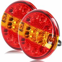 Lot De 6 Réflecteurs Ronds Pour Remorque - 60 Mm Jaunes - En ABS - Vis Et écrous Inclus - Sécurité Routière