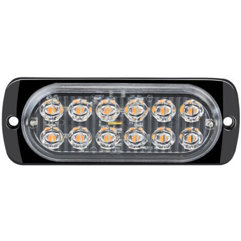 2pcs 12-24V LED Stroboscopique Voiture Ampoule Led Voiture Orange Lumineux Feux éclairage Remorque Clignotant Strobe Lights Balise  Pour Voiture Utilitaire,11241mm
