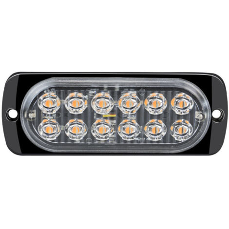2pcs 12-24V LED Stroboscopique Voiture Ampoule Led Voiture Orange Lumineux Feux éclairage Remorque Clignotant Strobe Lights Balise Pour Voiture Utilitaire.11241mm