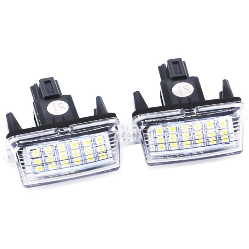 2Pcs 12V SMD3528 Car LED License Plate Light Lamp for To/yota Co/Rolla Ya/RIS Ca/mry 12-15 Au/RIS VI/os Hybrid