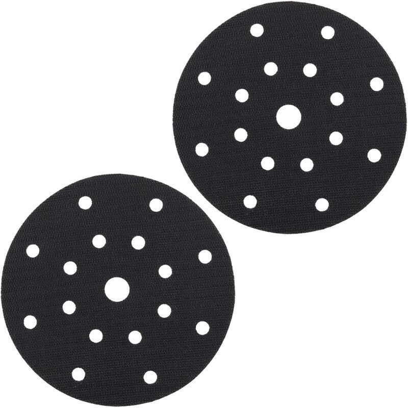 2pcs 150mm 17 Trous Disque de Protection Adhésif pour Tampon d'interface Souple pour 150mm 17 trous Tampon de Ponçage Pneumatique et Électrique