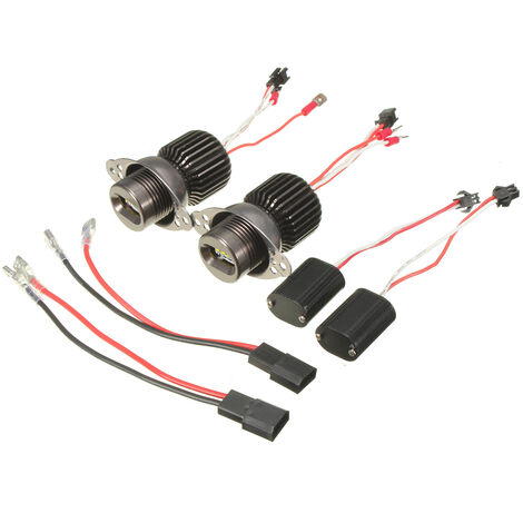 INSMA 2PCS 20W LED HALO marker WHITE LIGHT ANGEL EYE R5 Rings For BMW E90 E91 LBTN