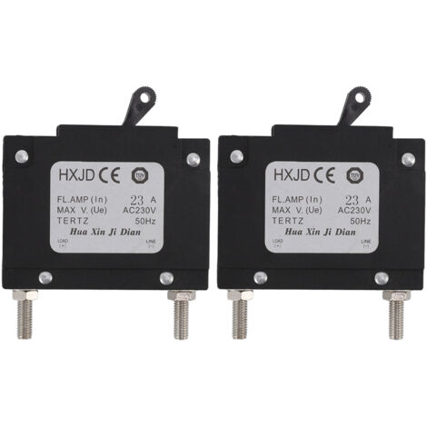 2pcs 23A Circuit Breaker Safety Professional Petrol Generators Circuit Breaker with Switch for Petrol Generators 230V