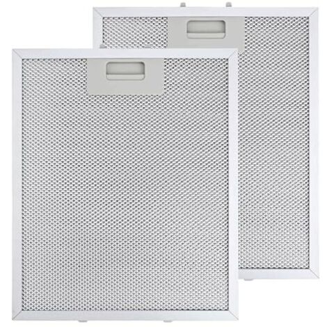 2pcs 305 x 267mm Cooker Hood Filter for AEG White Cooker Hood Large Oil Storage Capacity High Temperature Resistance 5 Layers Replacement Part