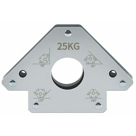 2PCS 45° 90° 135° 180° Outils auxiliaires de soudage Positionneur de soudage magnétique Fer à souder électrique Aimant à angle droit Angle biseauté Fixateur multi-angle Aspiration 25 kg + Aspiration
