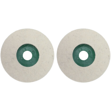 2pcs 5 pouces de laine en feutre de polissage en feutre de broyage rond Pouponder les accessoires de broyeur d'angle de pavé de roue