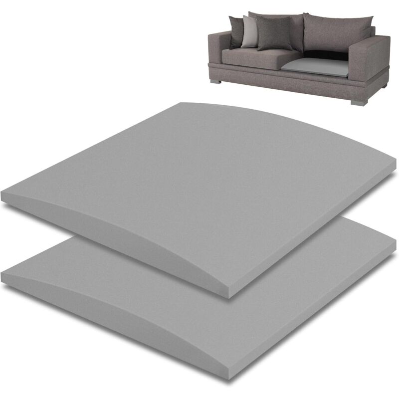2PCS 50 x 50 cm Coussin de canapé de soutien pour siège affaissé - Planches de soutien pour canapé - Réparation en mousse - Remplacement de