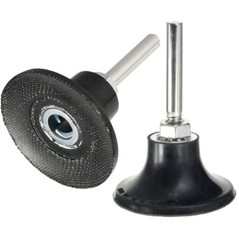 2pcs 50mm Pad Holder Support de Roll Lock Ponçage Mandrin de Polissage Changement Rapide Die Grinder Accessoires avec Tige 6.35mm Pour Outil Rotatif Ponçage Polissage
