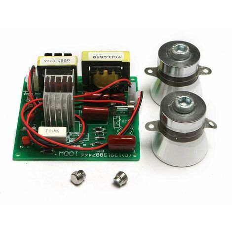 2PCS 50W 40K Transducer + AC 220V Ultrasonic Ultrasonic Driver Board Module