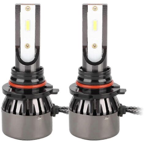 2Pcs 60W 9005 H10 HB3 LED Phares de Voiture Blanc - Ampoules LED Intégrées Haute Performance pour Auto, Éclairage de Route Puissant