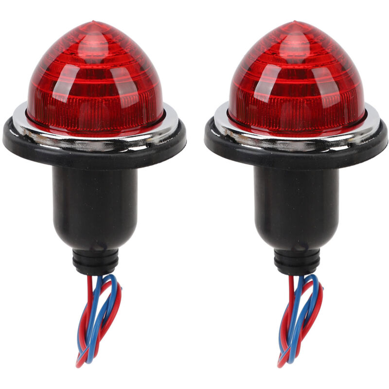 Zoternen - 2pcs 72 mm arrière d'arrêt de frein arrière LPB630 Remplacement de lampe arrière DC12V pour Mini Morris Minor Traveler Red