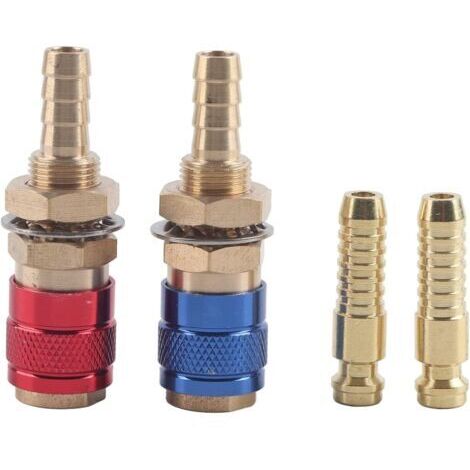 2pcs 8 mm Adaptateur refroidi et gaz