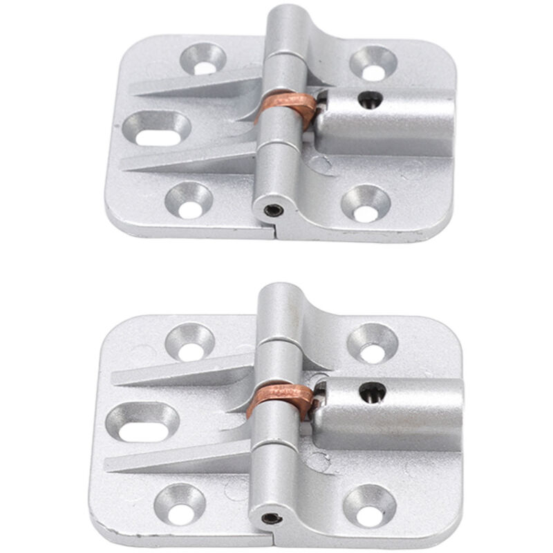 Groofoo - 2Pcs 90 Degree Positioning Wardrobe Door Hinge Zinc Alloy 180 Degree Limit Door Hinges for Cabinets Cupboard