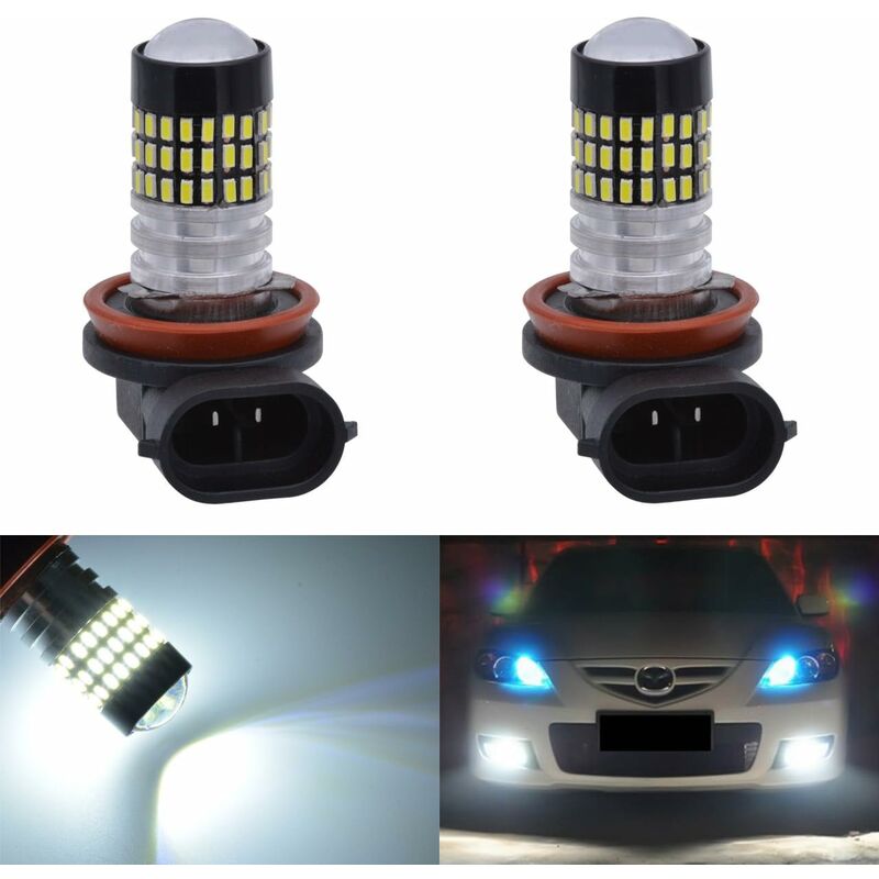 2pcs 900Led Car Driving Daytime Running Lights dc