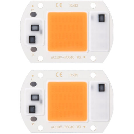 2PCS AC110V 20W High Bright Integrated LED Chip Plant Lamp Light Source COB Chips