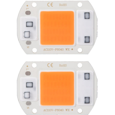 2PCS AC110V 30W High Bright Integrated LED Chip Plant Lamp Light Source COB Chips