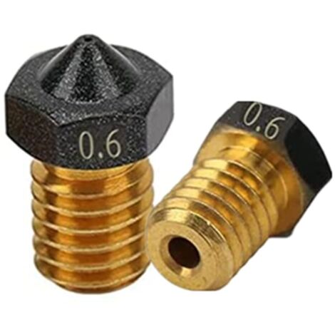 2pcs accessoires de coulée de roche volcanique 3D E3D - 0.6 / 1.75mm coulée 1.75mm Ender3 Pro CR10/S