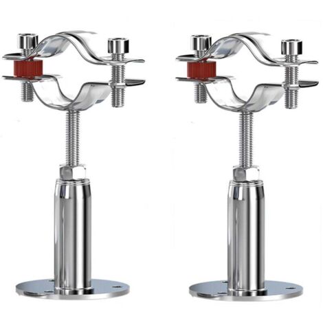 2Pcs Acier Inoxydable Colliers De Serrage à Support De Tuyau RéGlable, Support De Tuyau à Montage Mural,Pour Un DiamèTre De 15-19MM, Pour La Fixation De Tuyaux, De Tubes, De Tiges Etc.