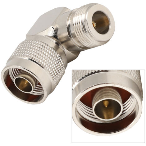 2PCS Adaptateur Coude N Mâle vers N Femelle RF Coaxial pour Antenne Radio