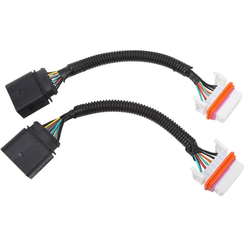 Zoternen - 2pcs Adaptateur de faisceau de câblage des phares 7L6 971 071 Un connecteur de lampe frontale Hid Car