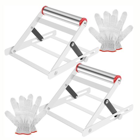 2Pcs Adjustable Cutting Machine Support Frame,Foldable Work Stand, Attachment
