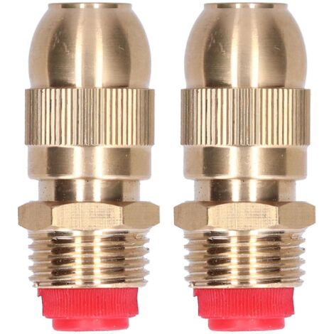 2Pcs Adjustable Watering Sprinkler G1/2 Male Thread Garden Lawn Brass Sprayer Nozzle