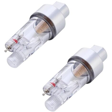 2pcs-Airbrush Water Trap, Mini Inline Air Filter 1/8in Hose Connector Moisture for Airbrush Gun